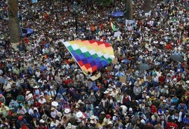 Cochabamba, protesta del 16/1/07